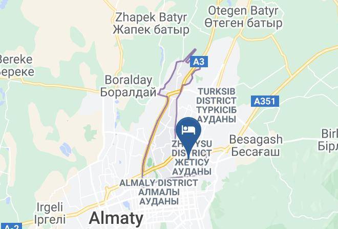 Almaty City - Hotel On Suyunbaya 117 Maps