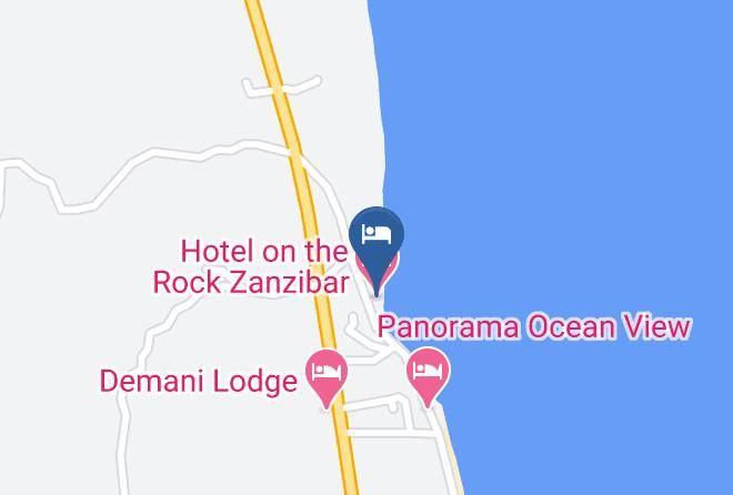 Zanzibar South - Hotel On The Rock Zanzibar Maps