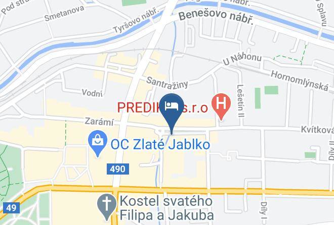 Zlin - Hotel Ondras Maps