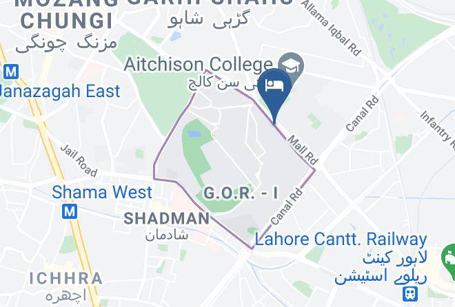 Islamabad - Hotel One The Mall Lahore Maps