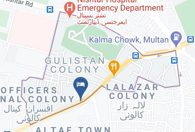 Islamabad - Hotel One Lalazaar Multan Maps