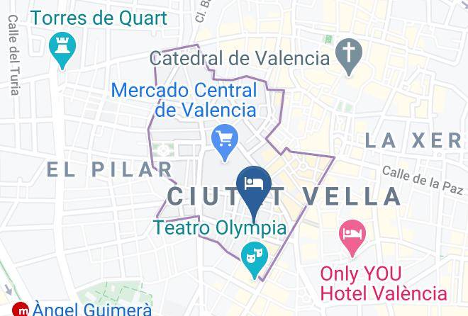 Valencia - Hotel One Shot Mercat 09 Maps