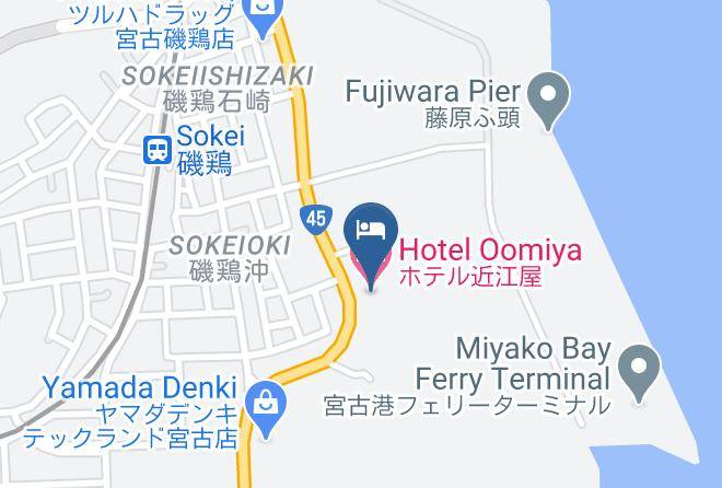Miyako City - Hotel Oomiya Maps