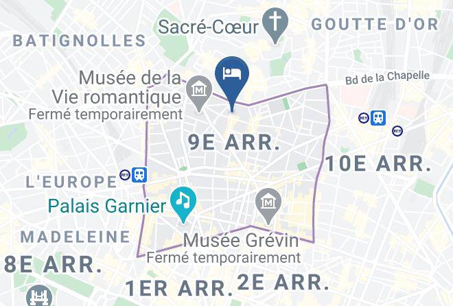Paris - Hotel Opera Frochot Maps