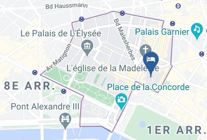 Paris - Hotel Opera Richepanse Maps
