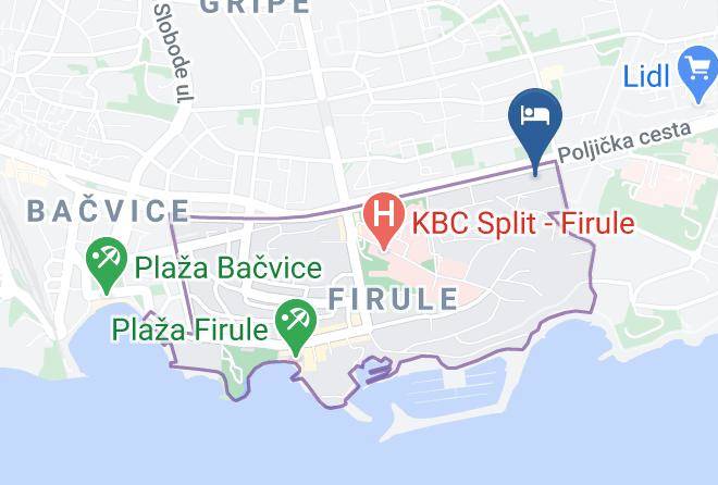 Split - Hotel Ora Maps