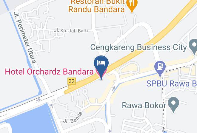 Kota Tangerang - Hotel Orchardz Bandara Maps