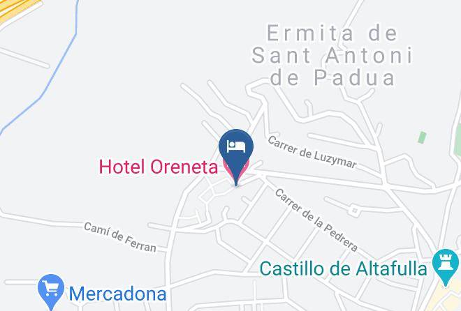 Tarragona - Hotel Oreneta Maps