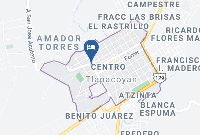 Tlapacoyan - Hotel Oriente Maps
