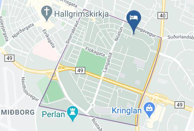 Reykjavik - Hotel Orkin Maps