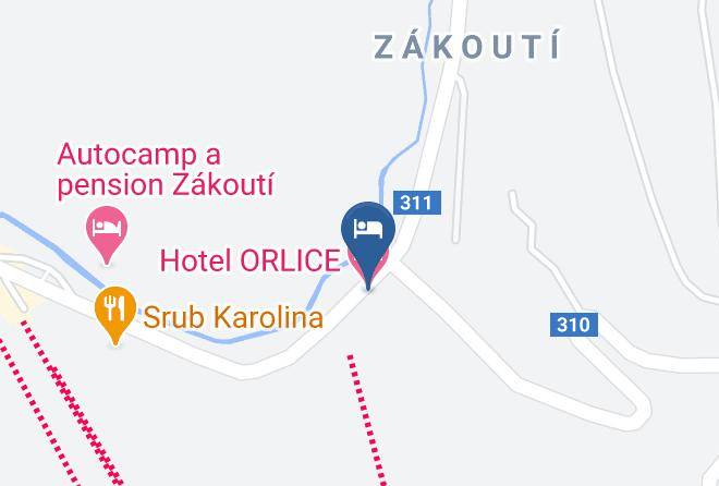 Hotel Orlice Map