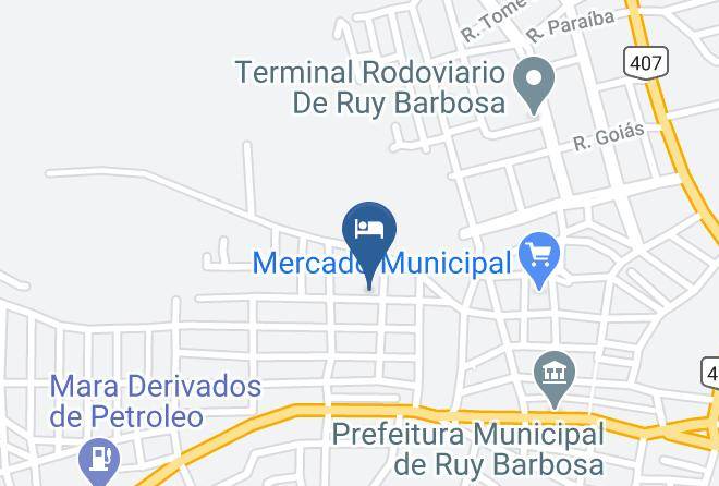 Rui Barbosa - Hotel Orobo Maps