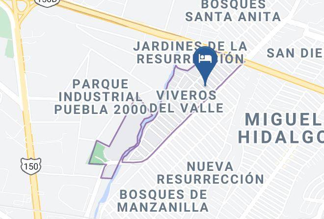 Puebla Viveros Del Valle - Hotel Orquideas Maps