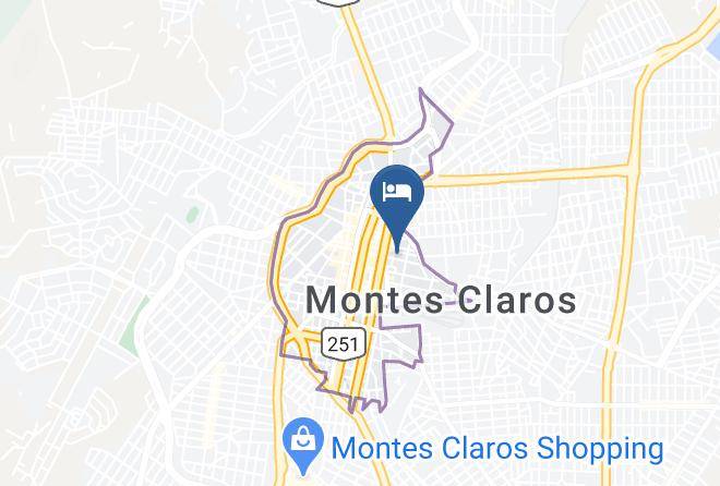 Montes Claros - Hotel Oscar Blue Maps