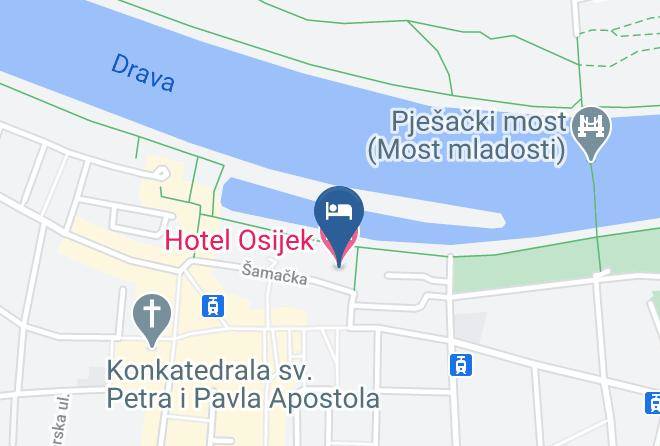 Osijek - Hotel Osijek Maps