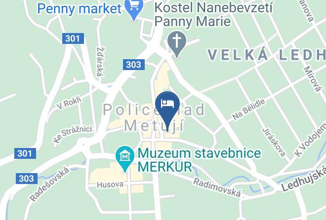 Nachod - Hotel Ostas Maps