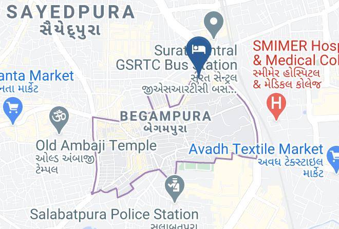 Surat - Hotel Ostria Surat Maps