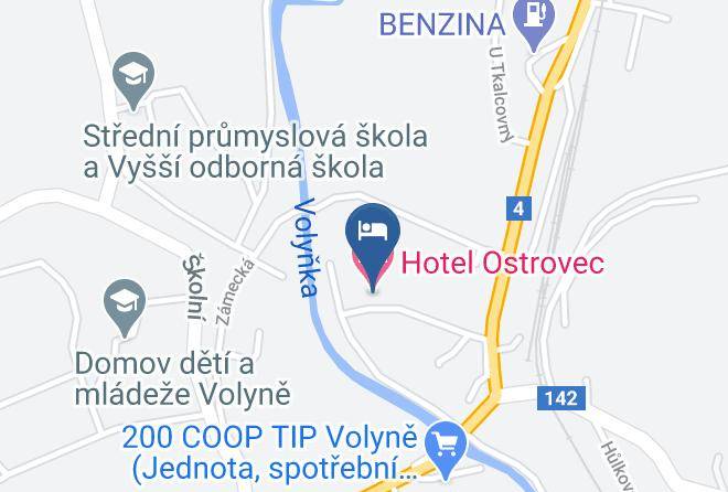 Strakonice - Hotel Ostrovec Maps