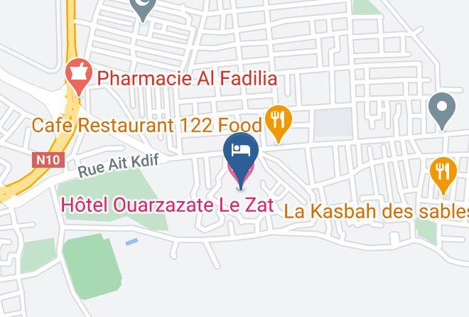 Ouarzazate - Hotel Ouarzazate Le Zat Maps