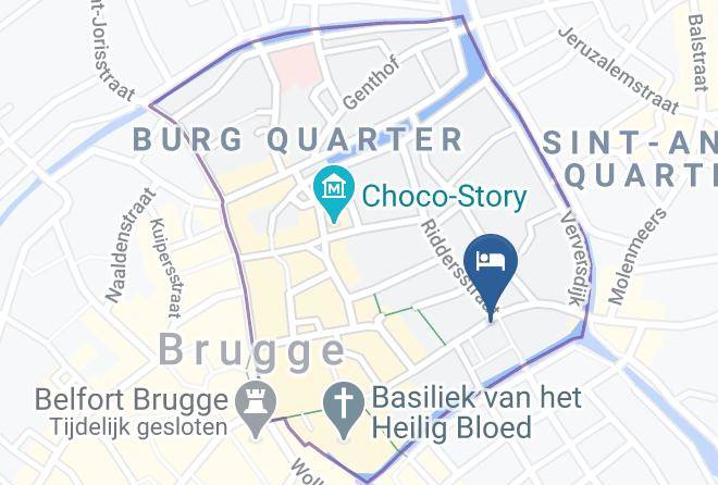 West Flanders - Hotel The Peellaert Brugge Centrum Maps