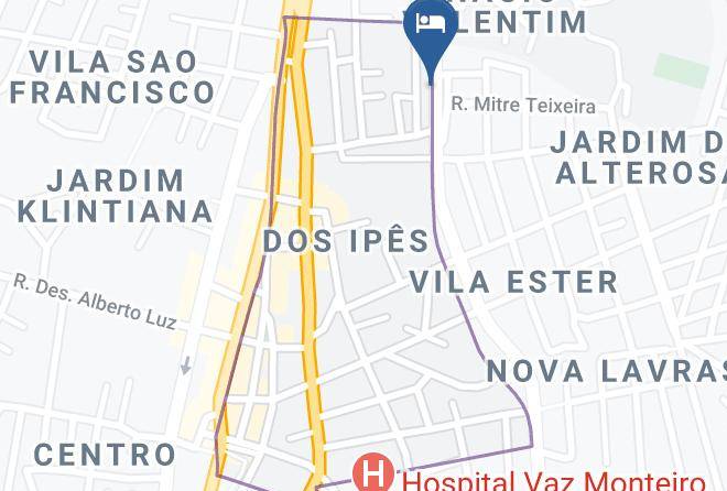 Lavras - Hotel Ouro Lavras Maps