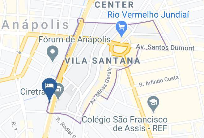 Anapolis - Hotel Ouro Verde Maps