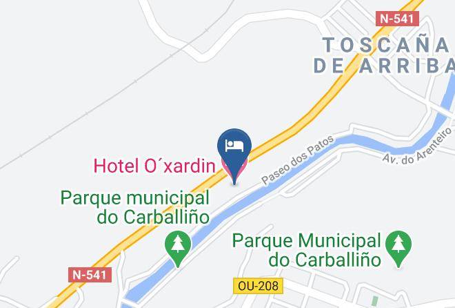 Ourense - Hotel Oxardin Maps