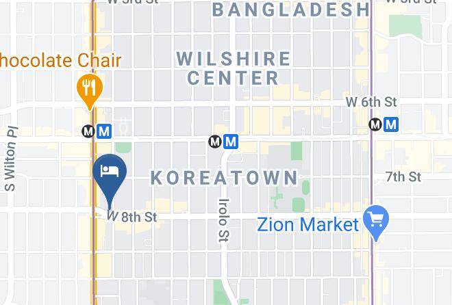 Los Angeles - Hotel Oxford Palace Maps