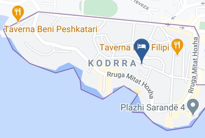 Saranda - Hotel Oxhaku Maps
