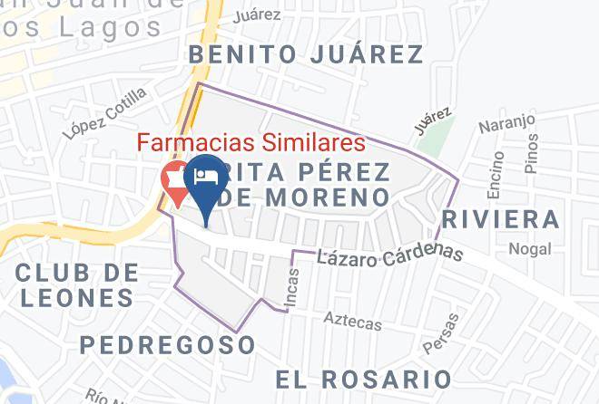 San Juan De Los Lagos - Hotel Oxxido Maps