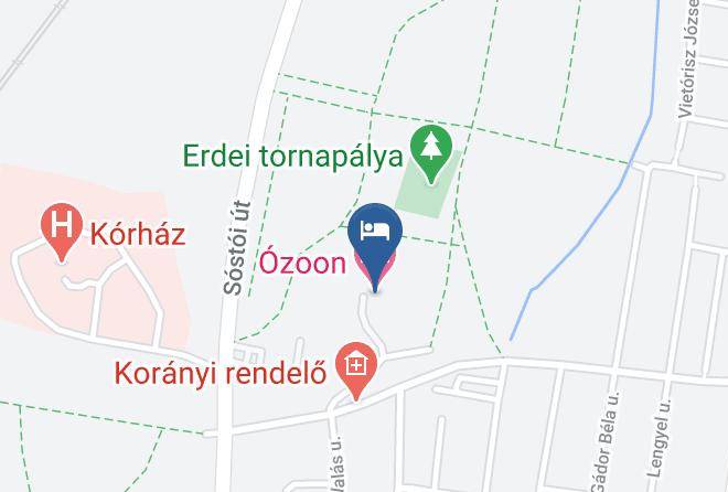 Nyiregyhaza - Hotel Ozoon Maps