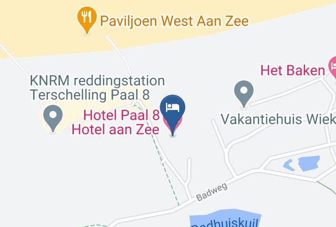 Terschelling - Hotel Paal 8 Hotel Aan Zee Maps