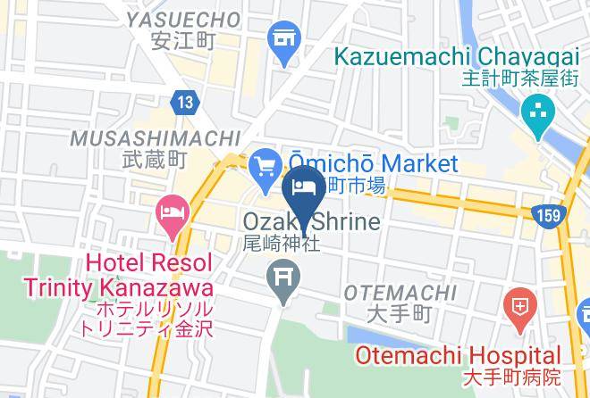 Hotel Pacific Kanazawa Map