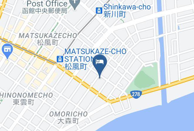 Hakodate City - Hotel Paco Hakodate Maps