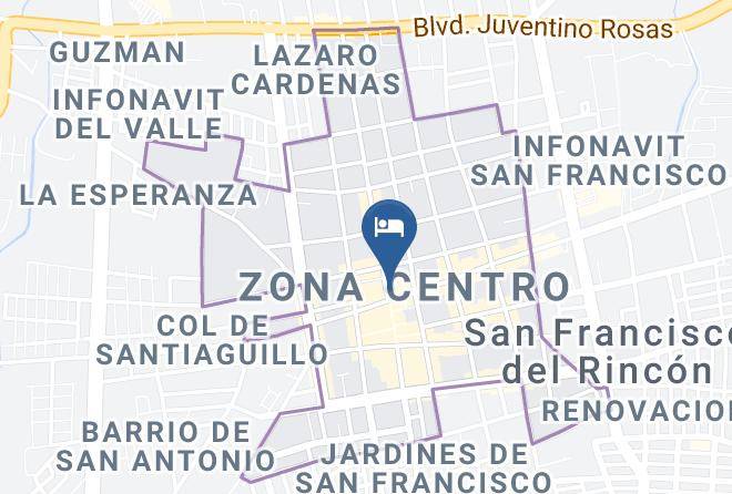 San Francisco Del Rincon - Hotel Padilla Tradicional Maps