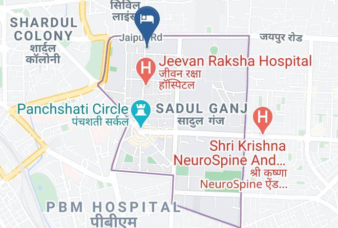 Bikaner - Hotel Padmini Niwas Maps