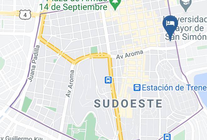 Cercado - Hotel Pairumani Maps