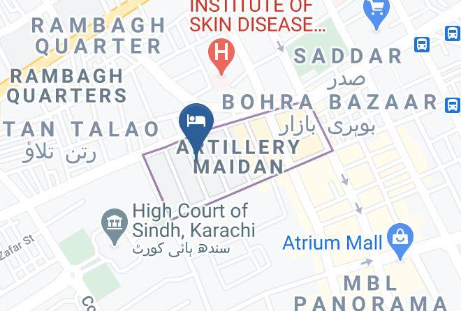 Karachi - Hotel Pak International Maps