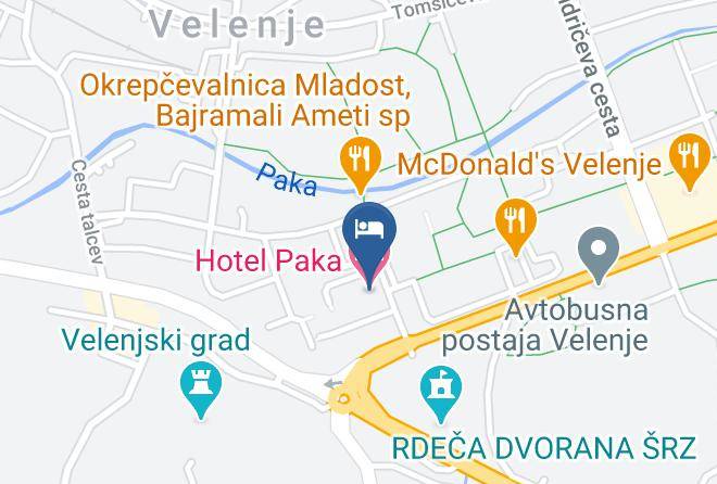 Velenje - Hotel Paka Maps