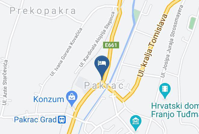 Pakrac - Hotel Pakrac Maps