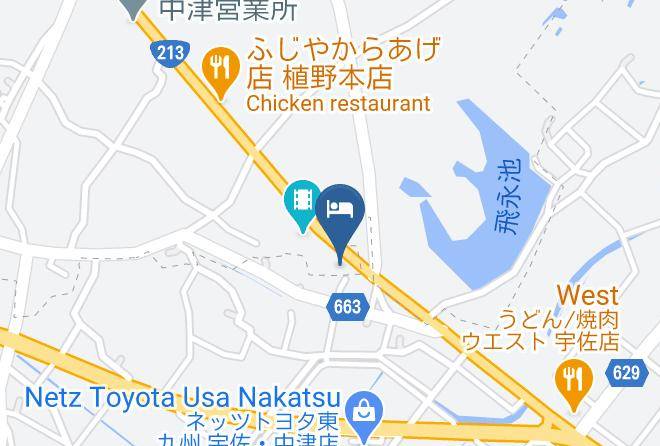Nakatsu City - Hotel Pal Annex Maps
