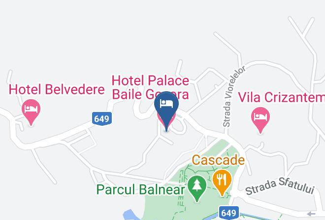 Hotel Palace Baile Govora Map