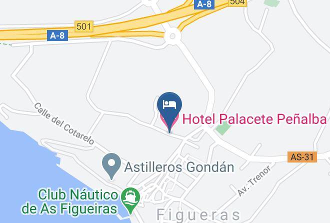 Hotel Palacete Penalba Map