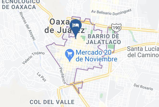 Oaxaca De Juarez - Hotel Palacio Borghese Maps