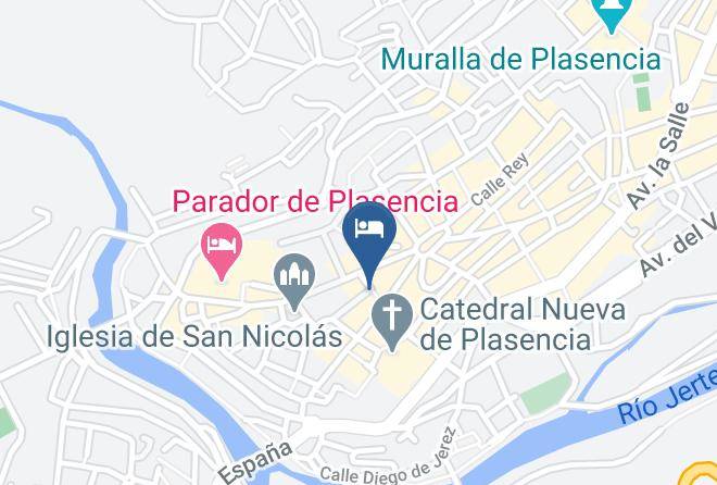 Caceres - Hotel Palacio Carvajal Giron Maps