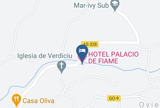Asturias - Hotel Palacio De Fiame Maps