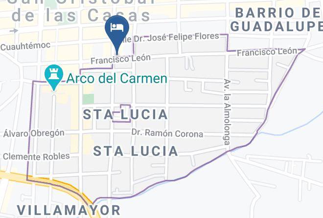 San Cristobal De Las Casas - Palacio De Moctezuma Maps