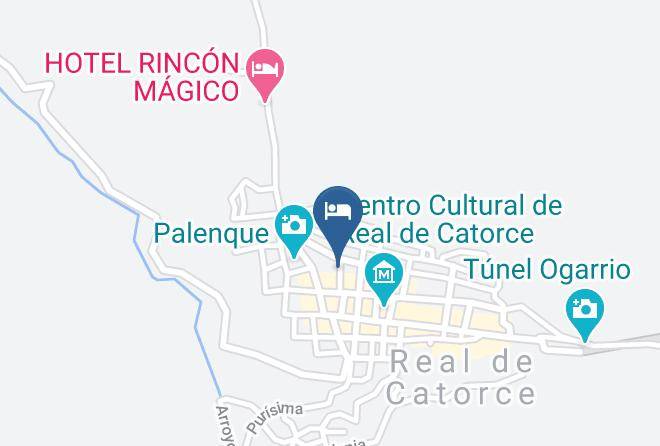 Catorce - Hotel Palacio Del Gambusino Maps