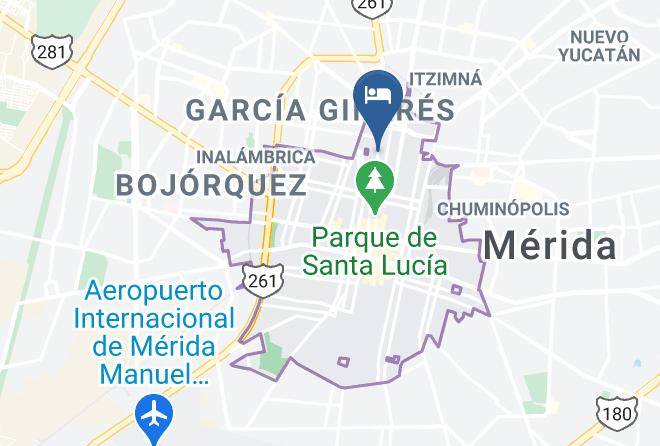 Merida - Hotel Palacio Maya Maps