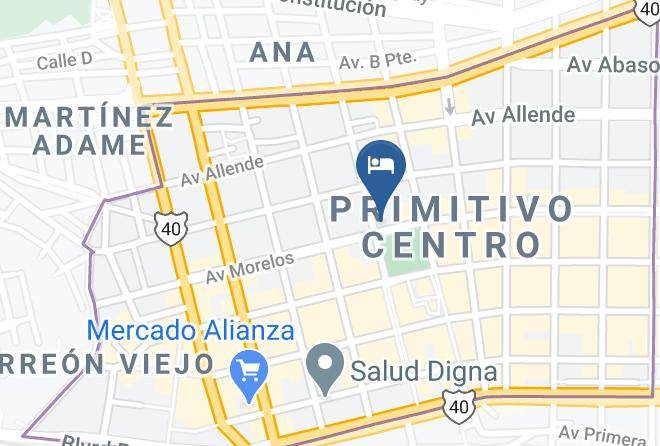 Torreon - Hotel Palacio Real Maps